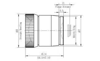 8mm f/0.8 Manual Focus Lenses for LWIR Thermal Imaging